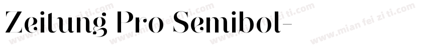 Zeitung Pro Semibol字体转换